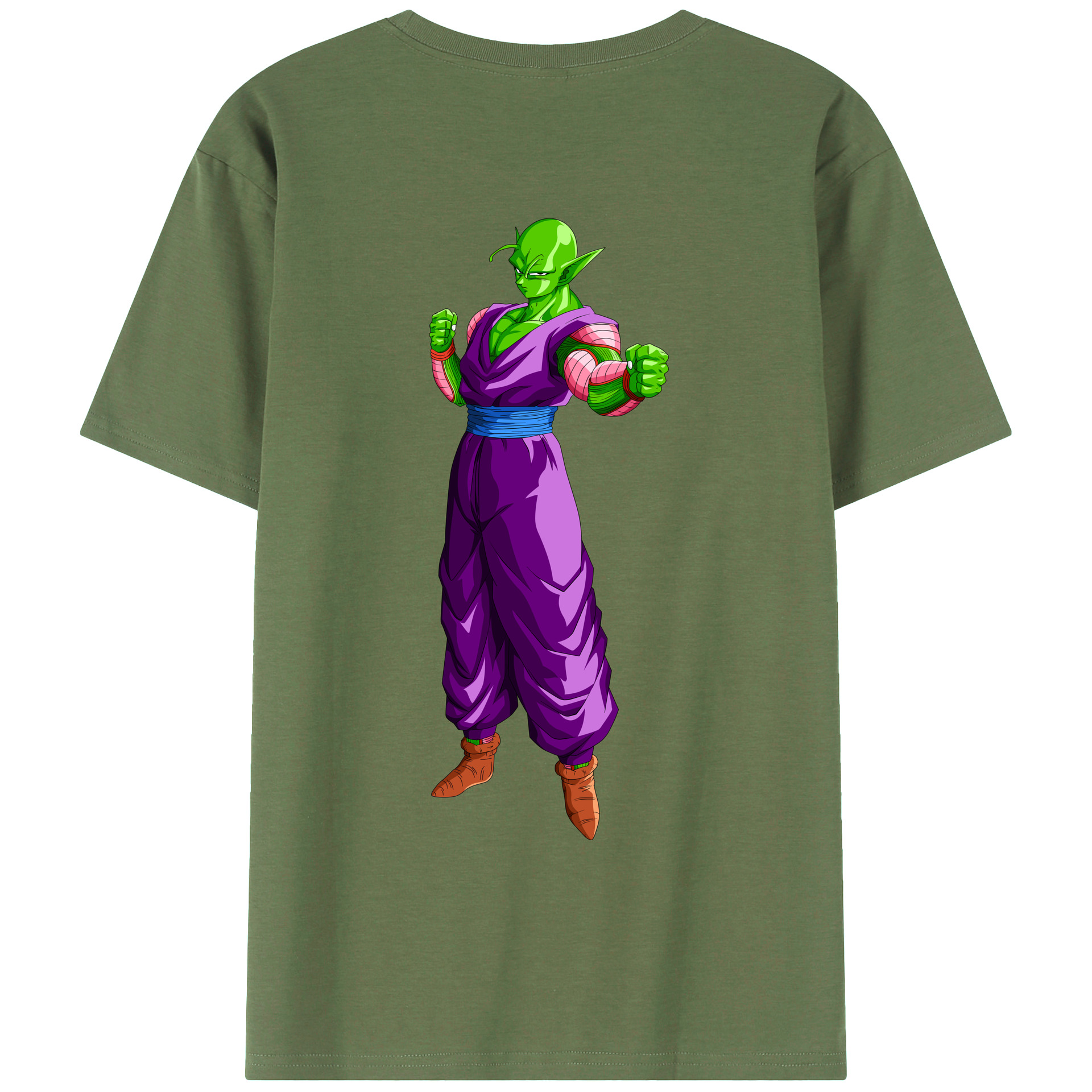 （画像用） ドラゴンボール ピッコロ DRAGON BALL Piccolo 綿100％ メンズ半袖Tシャツ（バックプリント） 通気性